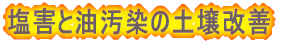 塩害と油汚染の土壌改善
